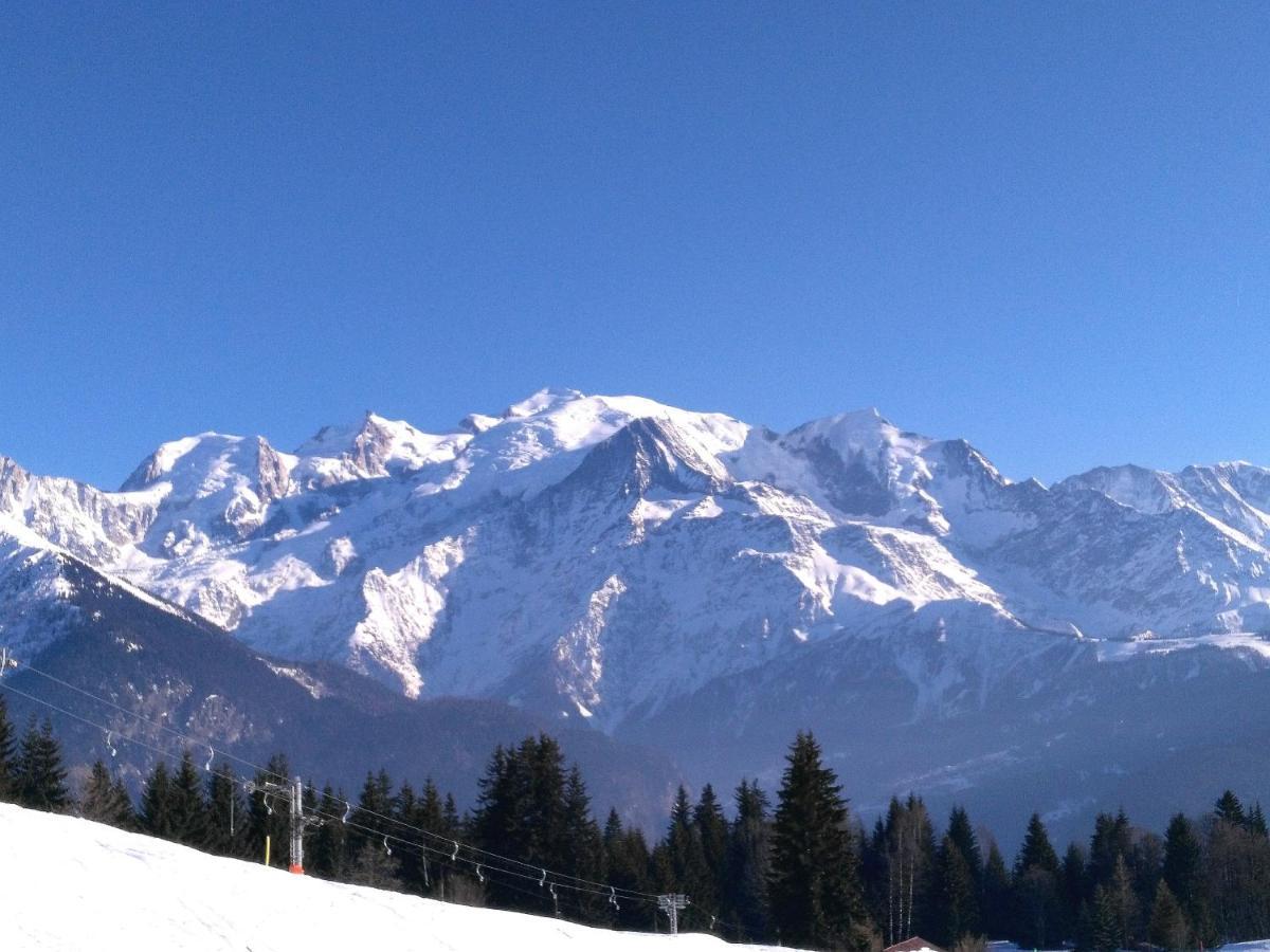 Mont Etape , F2, 42 M2, Calme, Vue Mt Blanc Apartment Passy  Cameră foto